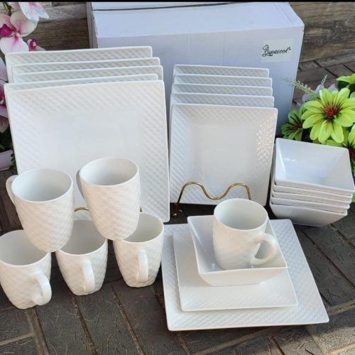 24pc Ceramic Dinner Set – Elegance for Every Table